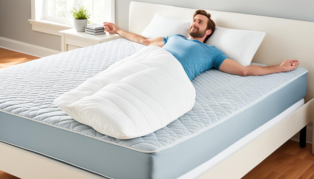 queen mattress sleep position