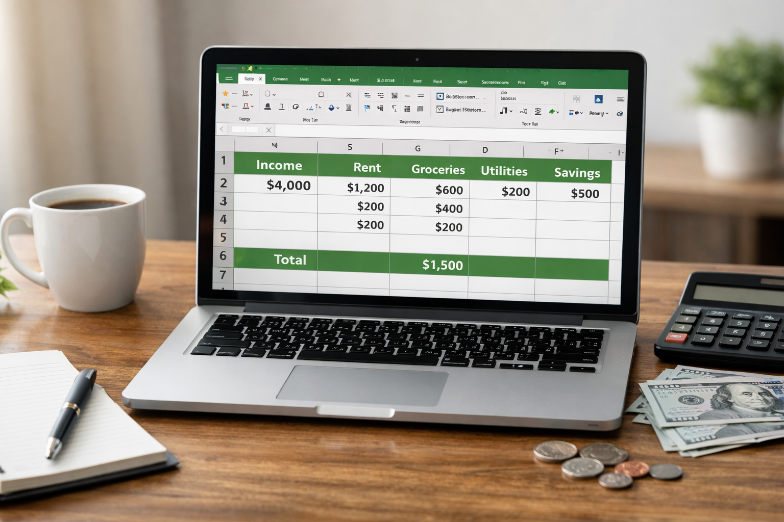 budget planner excel for monthly expenses and savings