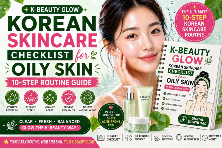 Korean skincare routine for oily skin