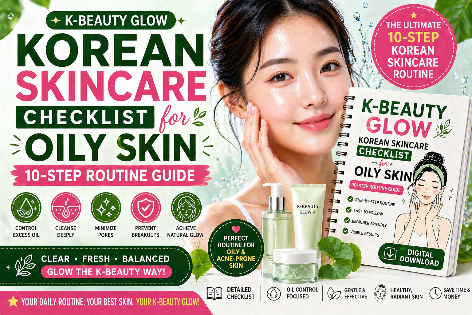 Korean skincare routine for oily skin
